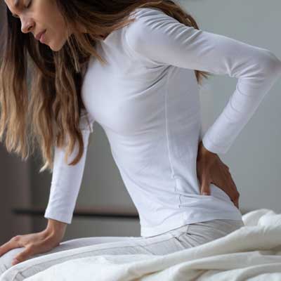 How can you treat back strain?